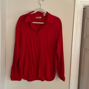Vintage red button up